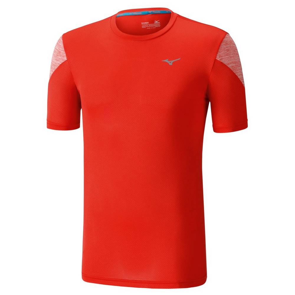 Mizuno ALPHA SHORT SLEEVE 2.0 - Erkek Tişört - Pembe Türkiye (XGKLSB-724)